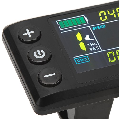 Electric Bike LCD Display Meter, ABS S866 Electric Bike Scooter Color Screen Display Control Panel for Electric Scooter Ebikes Lithium Modification Accessories