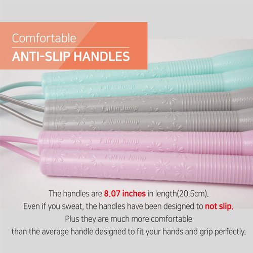 Skipping Rope for Men and Women - Speed Exercise Jump Rope for Fitness Training Workout for All Ages and Gender - Lightweight and Adjustable Cable, Great for Cardio, Boxing, CrossFit, Made in