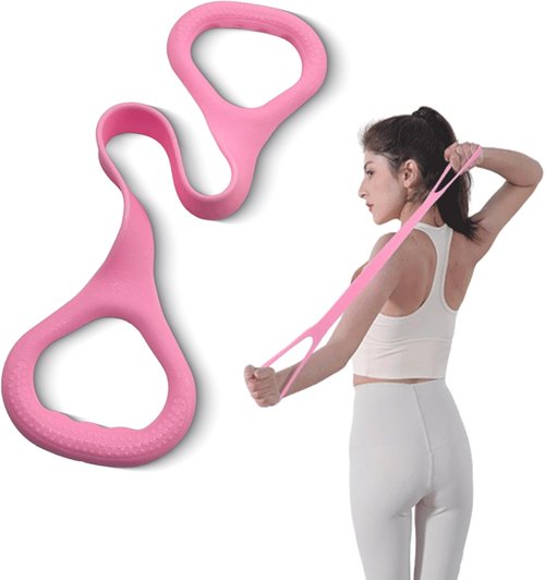 Figure 8 Fitness Resistance Band - Versatile Workout Bands for Arm, Back & Shoulder Training | Ideal for Yoga & Pilates