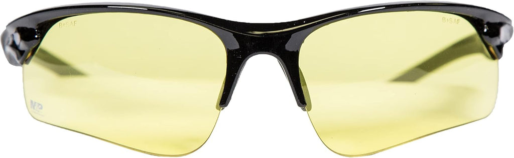Smith & Wesson M&P Harrier Shooting Glasses - Impact Resistant & Anti-Fog Lenses, Black, One Size