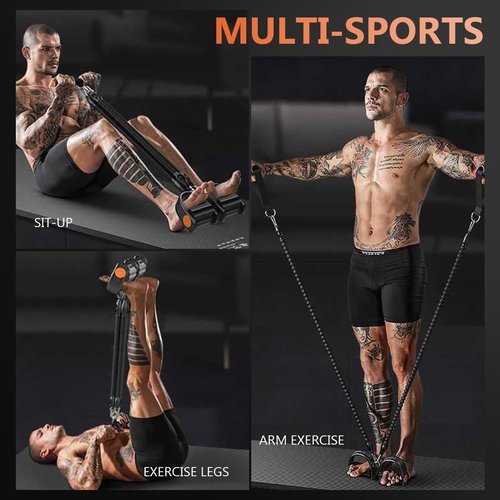 YOLUFER Pedal Resistance Band Elastic Puller Multifunctional Tension Rope Equipment for Indoor Fitness