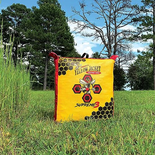 Morrell Yellow Jacket Supreme 3 Archery Target 23x12 Inches - Weatherproof, 54 Layers, 1 Pack