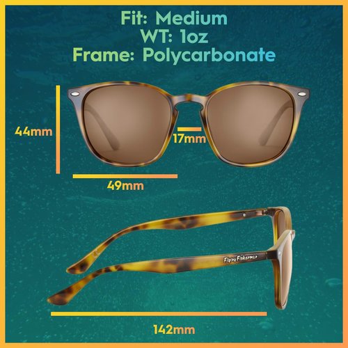 Flying Fisherman Muriel Polarized Sunglasses for Men, Women, Fishing, Boating, Outdoor Sports, 100% UV Protection