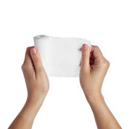 Juvale 4-Inch Gauze Bandage Roll - Soft Stretchy Fabric & Gauze Wrap - Breathable Textured Design for Secure Compression - Pack of 1, 48 Count