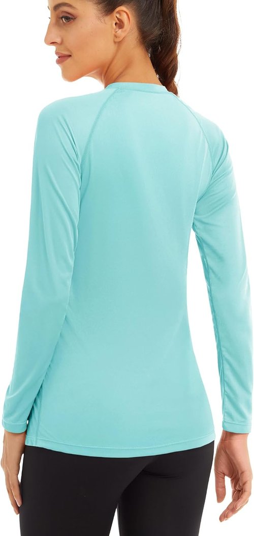 MAGCOMSEN Women's Long Sleeve Sun Protection Shirt - UPF 50+ for Hiking, Fishing & Workouts