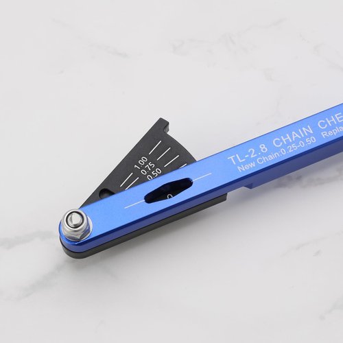 ECSiNG 1pc Aluminum Alloy Bicycle Chain Wear Indicator Checker Compatible with Shimano Compatible with SRAM Compatible with KMC Compatible with Campagnolo