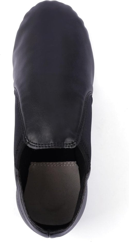 Linodes Unisex Jazz Shoes - Slip-On PU Leather Dance Footwear for Men & Women | Comfortable Fit