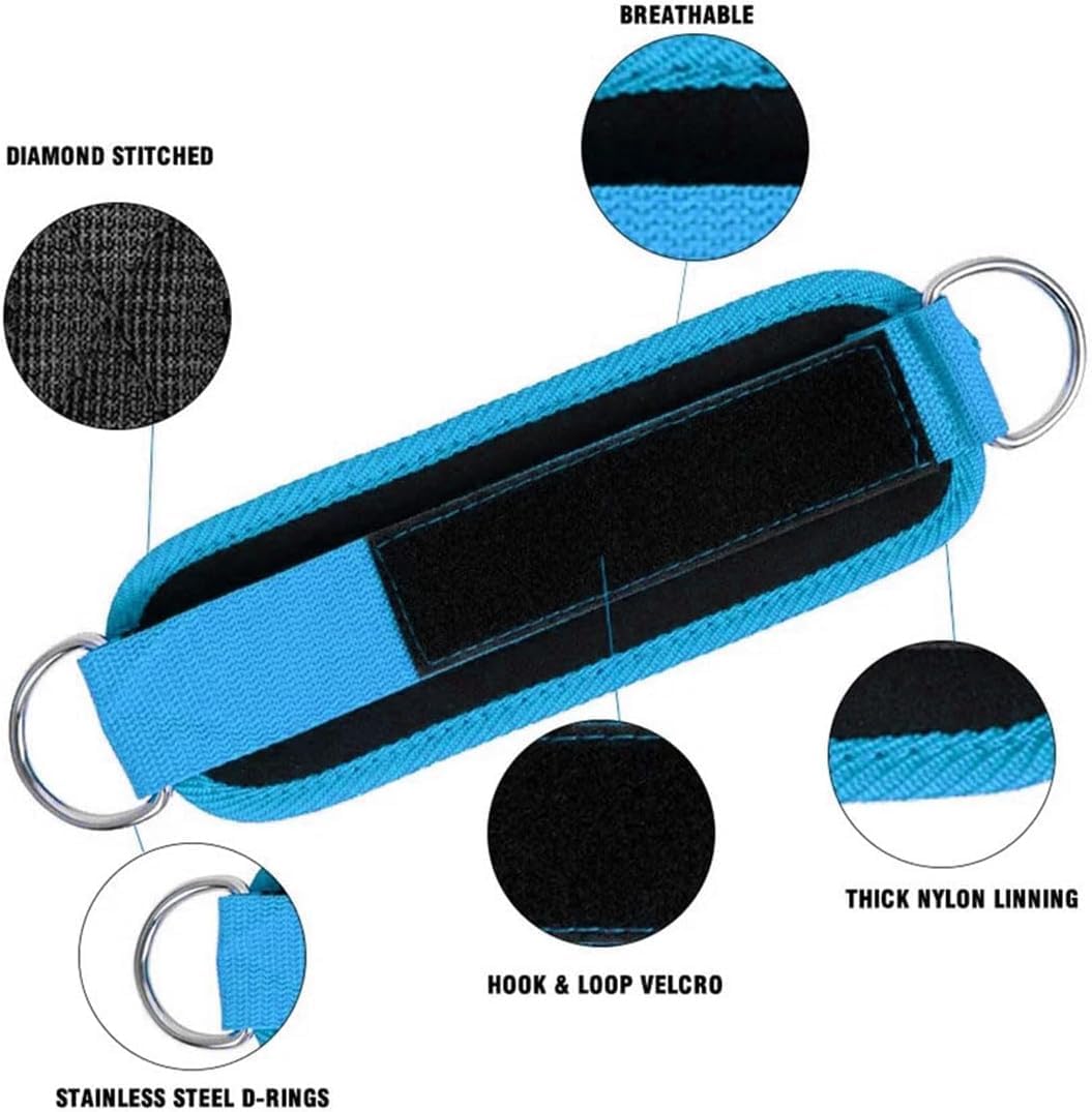 Skiennix Ankle Resistance Band - Padded Adjustable Strap for Glute Kickback | Fitness Training Support