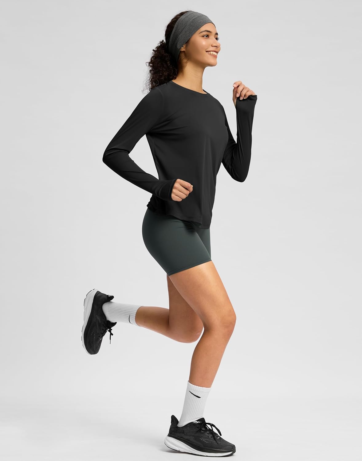 Soothfeel Lightweight Long Sleeve Workout Tops - Women's Athletic Sun Protection Tees | Moisture-Wicking UPF 50+