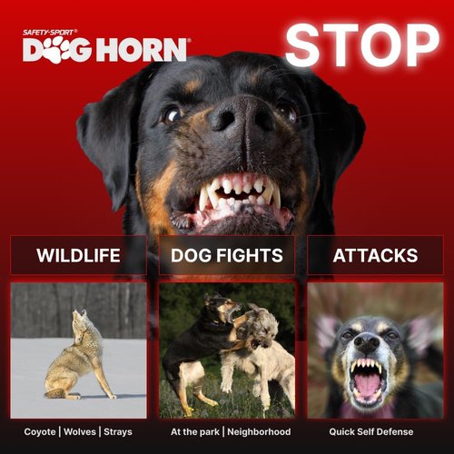 Dog Horn XL - Original Air Horn for Dogs | Effective Safety Alarm for Hiking, Camping & More!