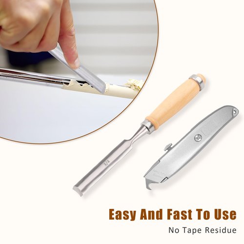 Gracfulcub Golf Grip Tape Remover Tool Kits, No Tape Residue Rapid Removal - Perfect for Regripping Graphite and Steel Shafts Golf Club Grip Repair Kits (Natural Wood)