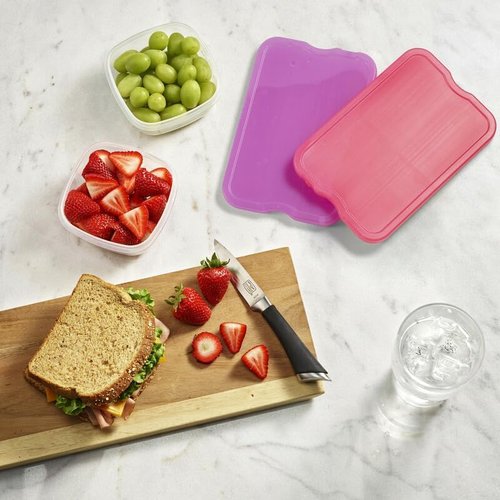 Fit & Fresh Cool Coolers - 4 Pack XL Slim Ice Packs | Quick Freeze, Space-Saving Design for Lunch Boxes & Coolers