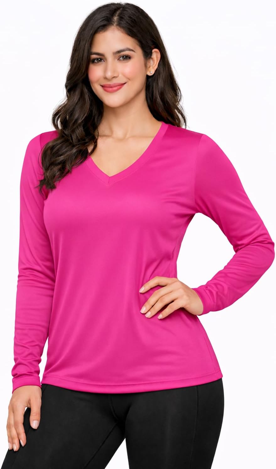 Opna Women's Athletic Shirts - Long Sleeve Moisture-Wicking Dry Fit Workout Tops for Active Women