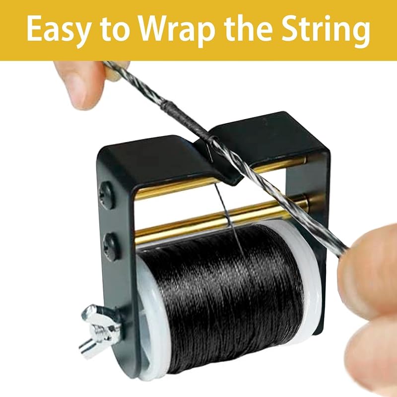 Bowstring Serving Thread Jig Kit – 120 Yards of 1.9x1.4 in Serving Material for Recurve & Hunting Bows