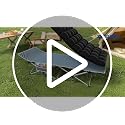 Camping Cot for Adults with Mattress - Heavy-Duty Folding Bed, 1200D Oxford, Supports 500LBS, 28