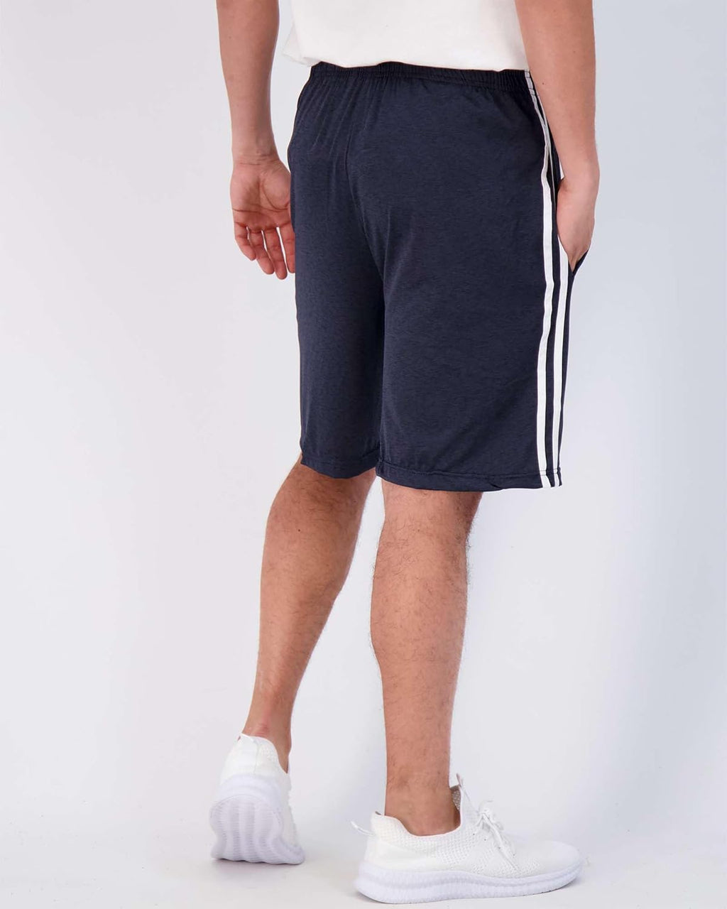 Real Essentials Men's Dry-Fit Shorts - 9" Athletic Gym & Casual Lounge Shorts with Pockets