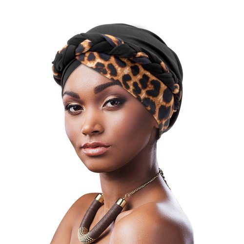 African Women Turban Caps Pre-Tied Twisted Turbans Head Scarf for Women Hair Wraps Cover Beanie Cancer Chemo Headwear