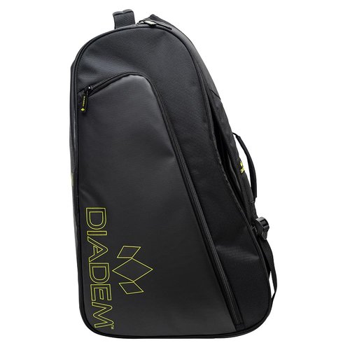 Diadem Tour v2 Paddle Bag - Spacious Pickleball Gear Bag with 10 Paddle Capacity | Shoe Compartment | Neoprene Side Pockets | Stylish and Durable (Yellow)