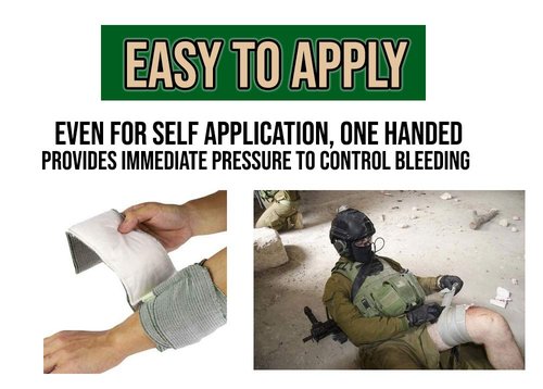 Israeli Bandage 2-Pack - 6" Self-Adhesive First Aid Wound Dressing