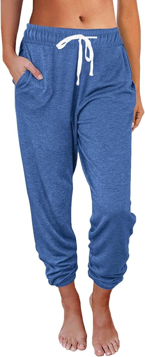 AUTOMET High-Waisted Sweatpants - Comfortable Lounge Pants with Pockets for All Seasons