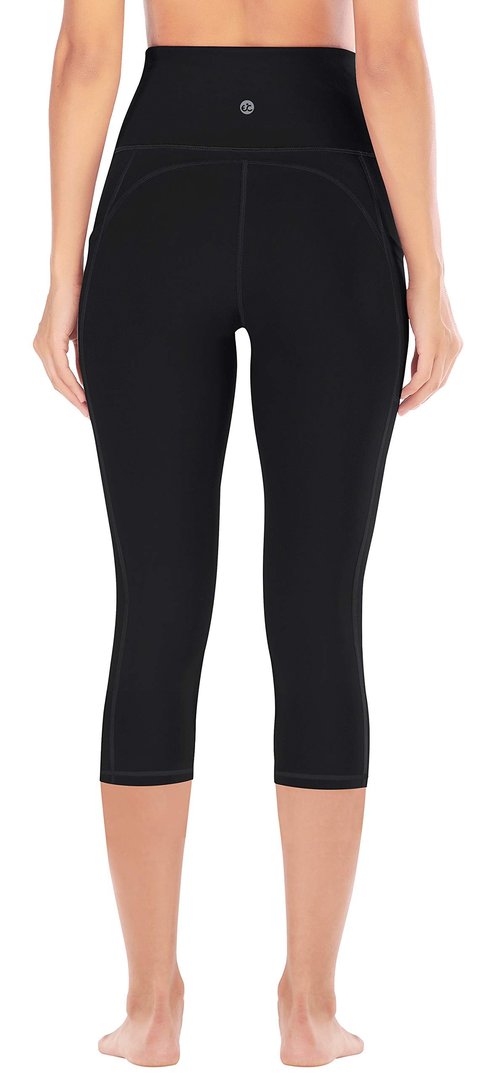 Ewedoos Capri Leggings for Women High Waisted Yoga Pants with Pockets for Women Tummy Control Workout Leggings Yoga Capris