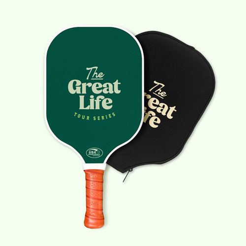 Elite Performance Pickleball Paddle | 3K Carbon Fiber | USAPA Approved | 16mm Honeycomb Core w/ 6" Handle | Lightweight 8.1 oz | Retro Design. Includes Single Paddle + Neoprene Cover (Dark Green)