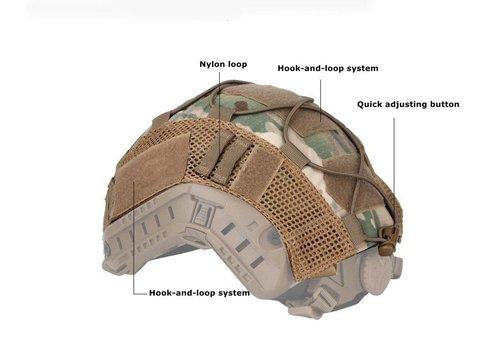 Jadedragon Army Tactical Series Airsoft Paintball Helmet Cover - Black