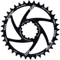 YBEKI Narrow-Wide Chainring 30T-38T - CNC 7075-T6 Aluminum MTB Chainwheel for SRAM GXP/XX1/X01 (3mm/6mm Offset) | Eagle Tooth Design | Ultra-Light 60-80g | Hard Anodized Black