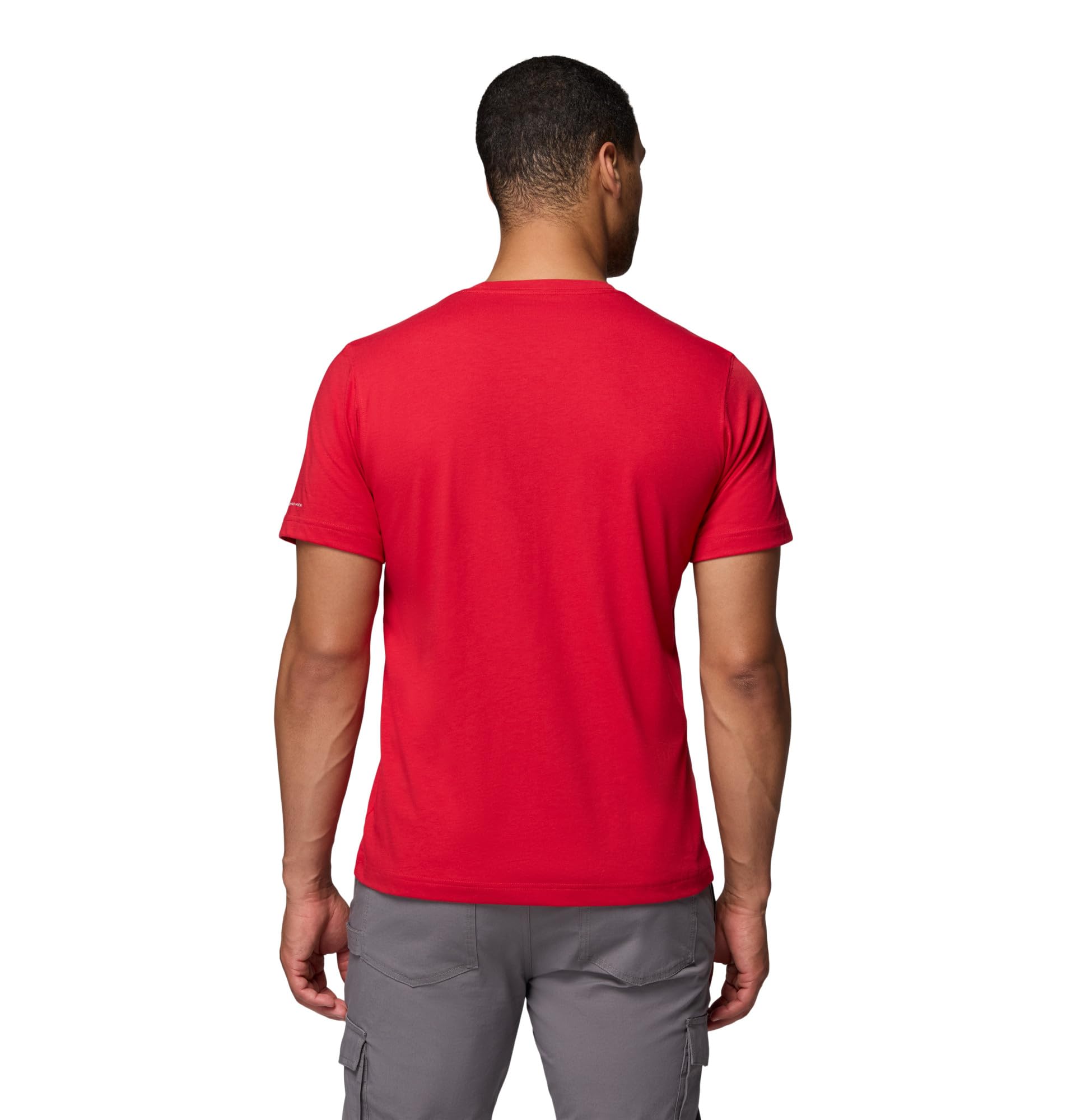 Columbia Mens Thistletown Hills Short Sleeve T-Shirt, Mountain Red, Small