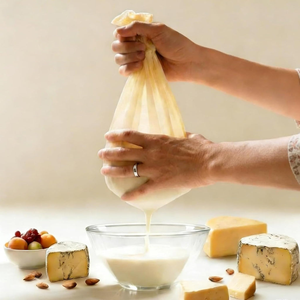 Skiennix Reusable Cheesecloth - Grade 100, 20x20 Inch Unbleached Cotton Strainer for Cooking & Baking