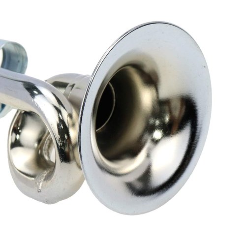 AUTUT 2 Pcs Bugle Horn Retro Clown Horn Kids Bike Horn Metal Air Horn with Squeeze Bulb for Bicycle, Golf Cart