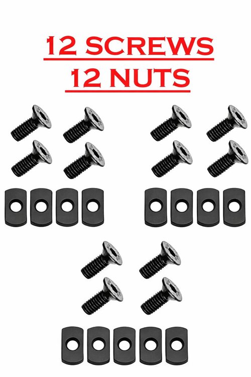GOTICAL Pack of 6-7 Slots, 5 Slots, 3 Slots Rail - l 12 Screw and 12 Nuts with 3 Allen Wrench