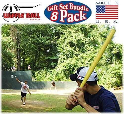WIFFLE Ball 6-Pack Official Size Baseballs - Includes 2 Bats for Ultimate Fun