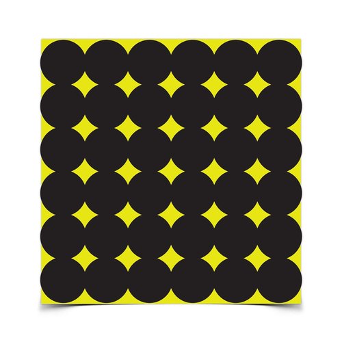 BIRCHWOOD CASEY Shoot-N-C 1" Black Repair Pasters for Shooting Targets - Highly Visible Instant Feedback Self-Adhesive Reactive Targets for Indoor & Outdoor Shooting - 432 Targets