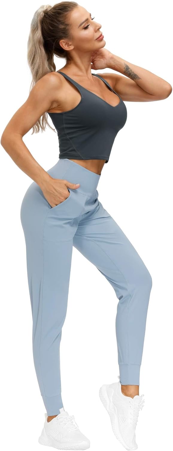 The Gym People Women's Joggers - Lightweight Athletic Pants for Yoga, Running & Workouts