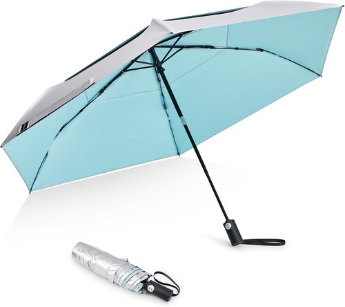 G4Free 43-Inch Travel Umbrella - Ultralight Compact Sun Umbrella with UPF 50+ UV Protection
