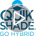 Quik Shade Go Hybrid 6x6 ft Pop-Up Canopy Backpack - Sun & UV Protection, Regatta Blue