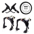 Mimoke Bike Brake Set Front and Rear Bike C Brake Caliper Include Inner and Outer Cables and Bike Brake Levers Kit Aluminum Alloy for MTB Road Bike