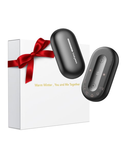 Hand Warmers Rechargeable 2 Pack, Magnetic Alloy Handwarmer 7000 mAh Reusable, Instant Heating UP to 131°F, 15 Hours Long Lasting Palm Pocket Heater, Gifts Packing for Skiing,Hunting,Camping,Golf