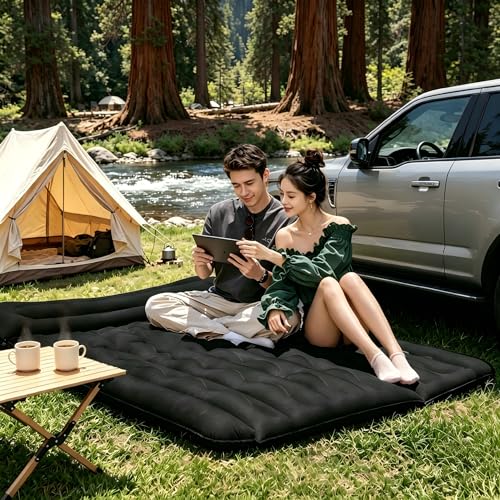 BEBAS Car Air Mattress for SUV & Truck Back Seat Camping Inflatable Bed - Black