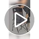 Heavy Duty Camping Chair with Lumbar Support & High Back - Supports 450 lbs