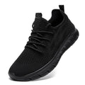 DLWKIPV Men's Running Shoes for Road & Gym – Lightweight Walking Sneakers with Breathable Mesh and All-Day Comfort Black US 12