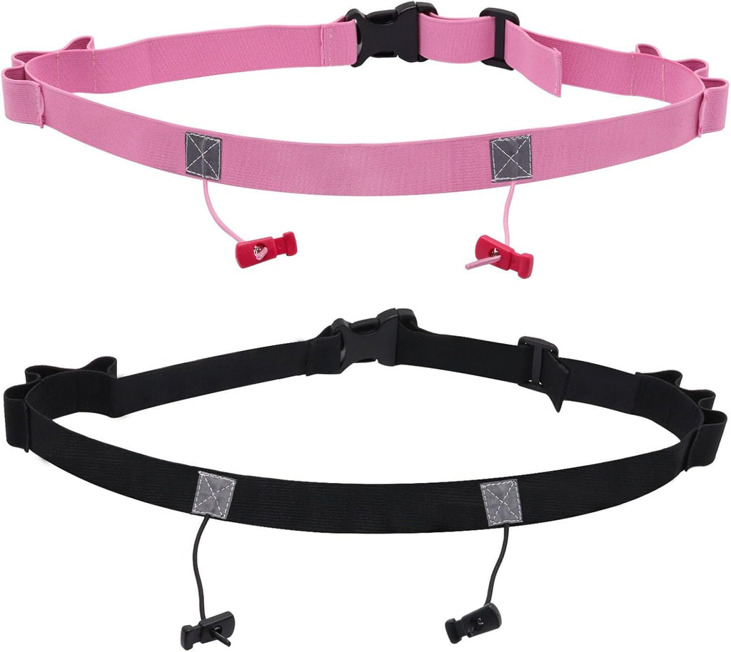 Skiennix Race Number Belt - Adjustable, Lightweight Design for Runners | Comfortable Fit