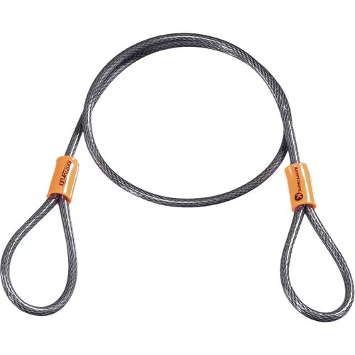 Kryptonite KryptoFlex 525 Double Loop Security Cable, 2.5 FT Long Braided Steel Flex Bike Lock Anti-Theft Cable with Looped Ends for Outdoor Equipment,5mm Thick