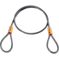Kryptonite KryptoFlex 525 Double Loop Security Cable, 2.5 FT Long Braided Steel Flex Bike Lock Anti-Theft Cable with Looped Ends for Outdoor Equipment,5mm Thick