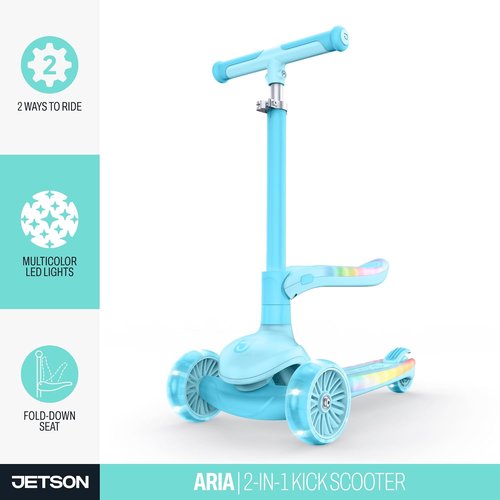 Jetson Scooters - Jupiter Mini 3-Wheel Kick Scooter | Lightweight & Portable Blue Design