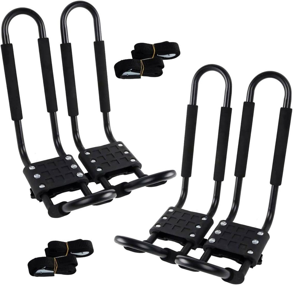 XMT-MOTO J-Bar Kayak Carrier - Universal Top Mount Roof Rack for SUVs & Vans | 2 Pairs