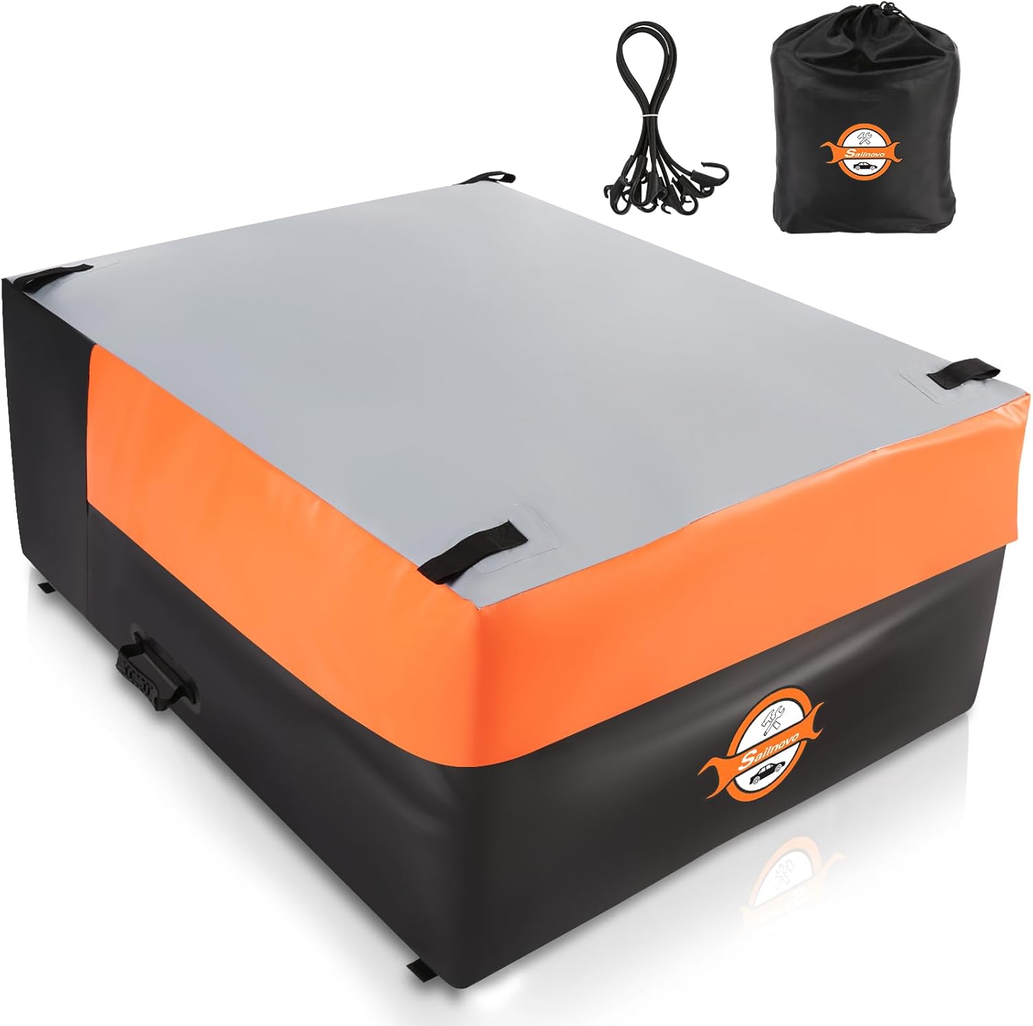 Sailnovo Waterproof Truck Bed Cargo Bag - 26 Cubic Ft Heavy Duty PVC with 6 Stretch Cords | Fits Any Truck Size