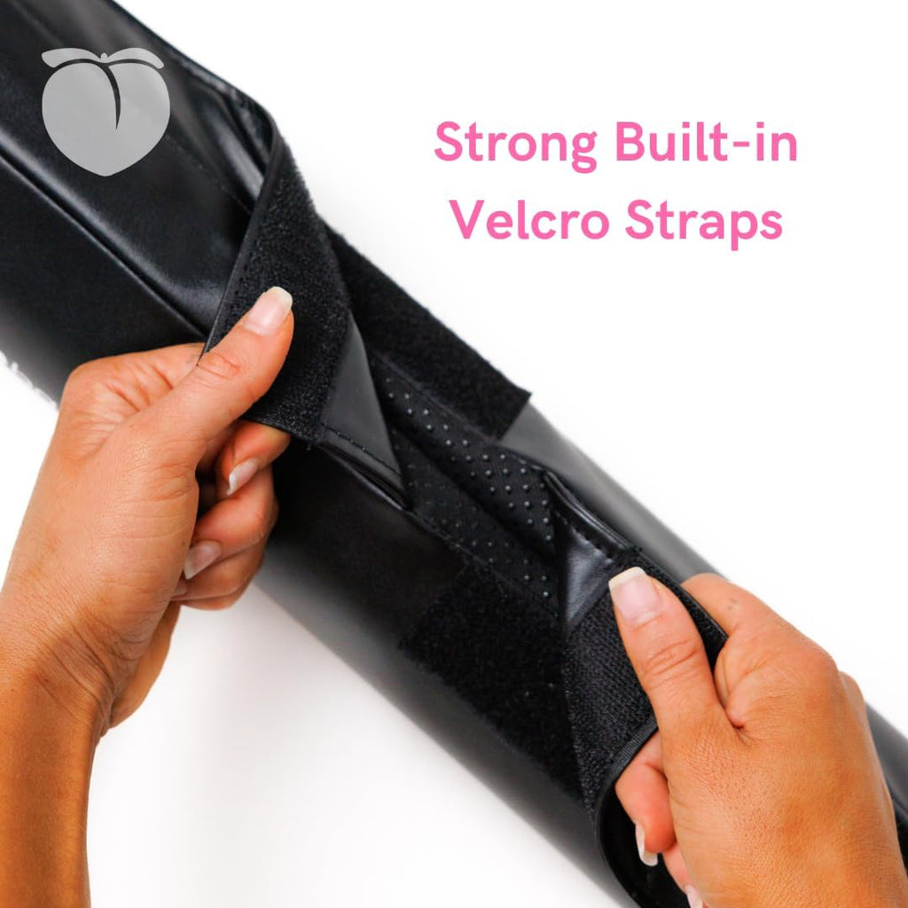 Peach Bands Barbell Pad with Secure Straps for Squats and Hip Thrusts