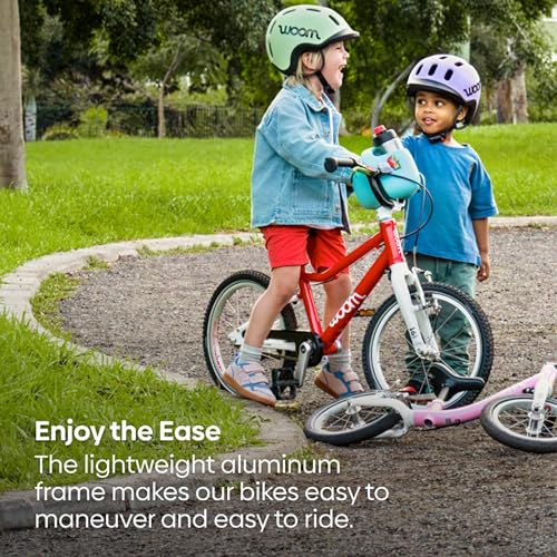 wOom Go 1+ 12-Inch Balance Bike for Toddlers, Red, Lightweight & Adjustable